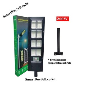 Solar Light 200W Watts Dusk To Dawn Solar Powered Security Street Light