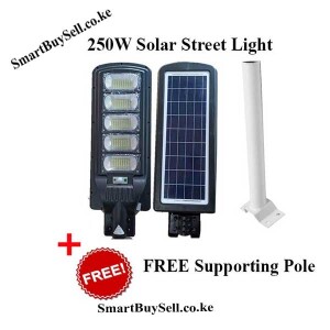 Vellmax 250W Watts Dusk To Dawn Motion Sensor Solar Street Light