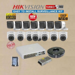 Hikvision 16 Turbo HD 1080P Full HD 2MP CCTV Security Cameras Complete System Kit Package