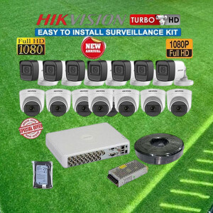 1080P Full HD 2MP Hikvision 16 HD Security Surveillance CCTV Cameras Complete System Kit