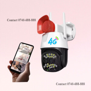 Great Quality Full Color Night Vision 4G Simcard Supported PTZ Rotating Loud Siren Speaker Camera&nbsp;