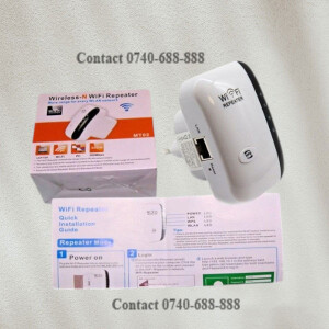 Easy to Install 300Mbps Long Range Data Transmission Rate Wireless Repeater Wi-Fi Range Extender