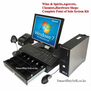 Wine & Spirits,Agrovets,Chemists and Hardware Shops Complete Point of Sale POS System Kit