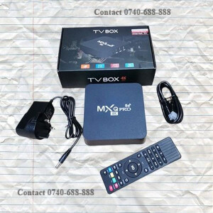 Bluetooth Support MXQ Pro 8GB RAM 128GB ROM 2.4G/5G Wi-fi Smart Android TV BOX