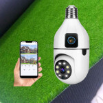 Dual Lens Screens PTZ Wifi Bulb Camera