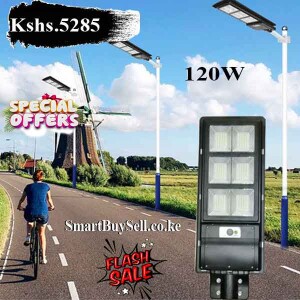 Solar Light 120W Watts Outdoor Security Dusk To Dawn Solar Street Light