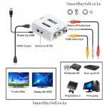 Hot Selling 1080P Mini RCA Composite CVBS AV to HDMI Video Audio Adapter AV2HDMI Converter