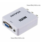 1080P VGA to AV Converter Port VGA to RCA Audio Video Adapter