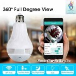 360 Degree Panoramic Home Security Wireless WiFi Bulb CCTV Camera