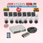 Hikvision 16 HD 1080P Full HD Resolution 2 MegaPixels CCTV Security Cameras Complete System Kit Full Package