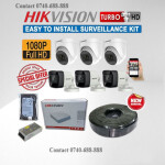 Real-Time capture Hikvision 6 HD 1080P Full HD 2MP CCTV Cameras Complete System Kit