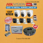 Hikvision 6 HD 1080P Full HD 2MP CCTV Cameras Ready To Install Complete System Kit Full Package