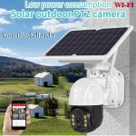 WIFI Solar Powered Outdoor PTZ Security CCTV Camera