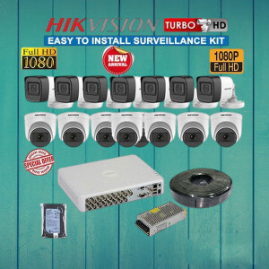 Hikvision 16 HD 1080P Full HD Resolution 2MP CCTV Cameras Complete System Kit