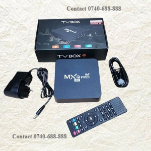 Quad-Core Cortex-A53 Cpu MXQ Pro 8GB RAM 128GB ROM Storage 2.4G/5G Wi-fi Smart Android TV BOX