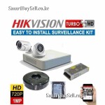 Hikvision 2 CCTV Cameras Complete System Kit Package Set Up