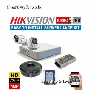 Hikvision 2 CCTV Cameras Complete System Kit Package Set Up