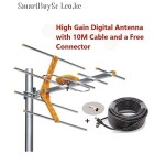 High Gain Outdoor Strong Signal Digital TV Antenna Aerial