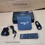 Black Mxq Pro 4GB Ram + 32GB ROM Storage 4K 5G Smart Android TV Box With Remote Control