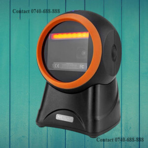 Maximum Uptime 2D QR Code Omnidirectional Hands Free Table Mount Laser Barcode Scanner Reader 