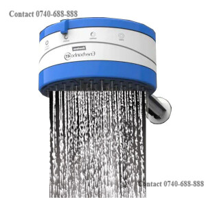 Sleek Design Enerbras Enershower 4T Shower Head Instant Shower Water Heater - Normal, Salty/ Hard Water