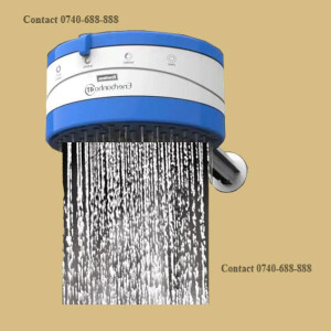 Uniform Water Jet Enerbras Enershower 4T Shower Head Instant Shower Water Heater - Normal, Salty/ Hard Water