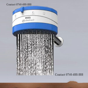 Large Water Flow Enerbras Enershower 4T Shower Head Instant Shower Water Heater - Normal, Salty/ Hard Water