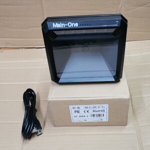 Low Failure Rate Main-One Omnidirectional Square Table Mount Laser Barcode Scanner Reader