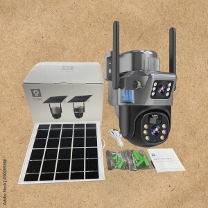 Cloud Storage Support 4G Simcard 2in1 Dual Lens/ Dual Screen Solar CCTV Camera