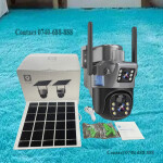 Weatherproof  Dual Lens 4G SIM Card Outdoor Security Wireless Solar powered Camera