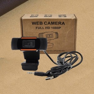 Black- 1080P HD 30fps Wide-Angle Webcam USB Computer Laptop Webcam Web Camera