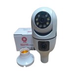 Built-in microphone  Dual Lens Screen WIFI Bulb PTZ Rotating CCTV Camera