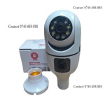 Human Motion Tracking Dual Lens Screen 1080P Wireless Baby Monitor Two-Way Audio WIFI Bulb Camera