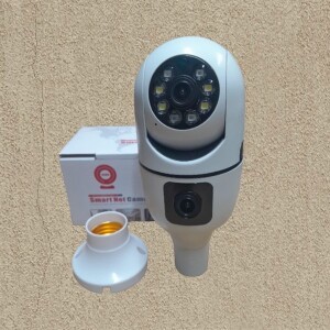 Baby Monitor Dual Lens Screen 1080p Wi-Fi PTZ Bulb CCTV Camera