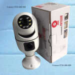 Dual Lens Dual Screen 1080P Smart Home Security Surveillance Wi-Fi Bulb PTZ Camera