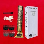 Titanium Blades, High Grade Blade Vintage T9 Rechargeable  Electric Hair Cutting Clipper Trimmer Shaver