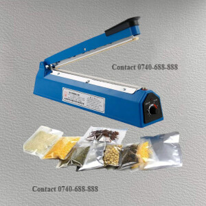 Temperature Adjustment 200MM Impulse Manual Plastic Bags , PE PP Bags Heat Sealer Sealing Machine