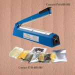 High-speed Heating Time 200mm Impulse Manual Plastic Bags , PE PP Bags Heat Sealer Sealing Machine