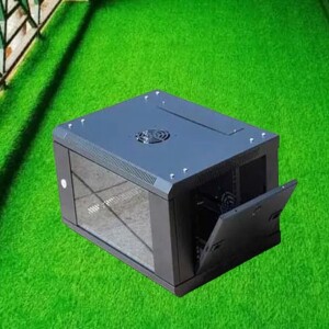 Vented Side Panels  Heavy-Duty Deep 4U Wall Mount Data Cabinet