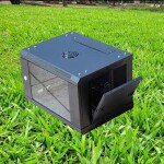 4U Deep Server Data Cabinet Wall Mount Rack Enclosure with Adjustable Front Rear Profiles