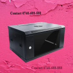 Robust Durability Heavy Duty 4U Deep Wall Mount Data Cabinet - Black