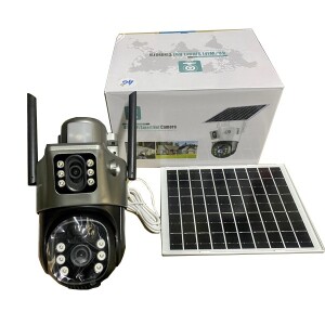 Ultra-low Power Standby Dual Lens Screen 4G Sim Card Solar Camera