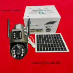 Two-Way Audio - Support Dual Lens 4G SIM Card Outdoor Security Wireless Solar powered CCTV Camera