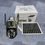 10800mAh  Built-in  Battery 4G Simcard Solar powered Dual Lens Security Camera