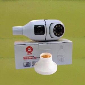 Smart Auto Tracking High Definition HD Dual Lens Screens PTZ Wifi Bulb Camera