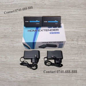 60m HDMI Extender Transmitter Receiver Over Single CAT5/6 Ethernet Cable