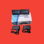 Black 60M HDMI Extender Over Single Cat5/Cat6 Ethernet Cable Sender And Receiver