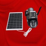 Dustproof Dual Lens Screen 4G Outdoor Surveillance Simcard Solar Camera