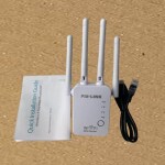 Fast Speed Long Range Pixlink Wifi Range Extender Repeater With 4 External Antennas