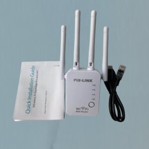 High-performance 4 External Antennas Pixlink Wifi Range Extender Repeater